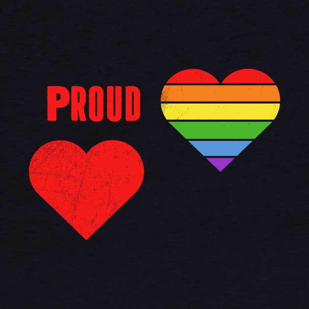 Proud T-shirt LGBT Pride Shirt LGBTQ Supporter Pride Month Gift Gay Pride by NickDezArts